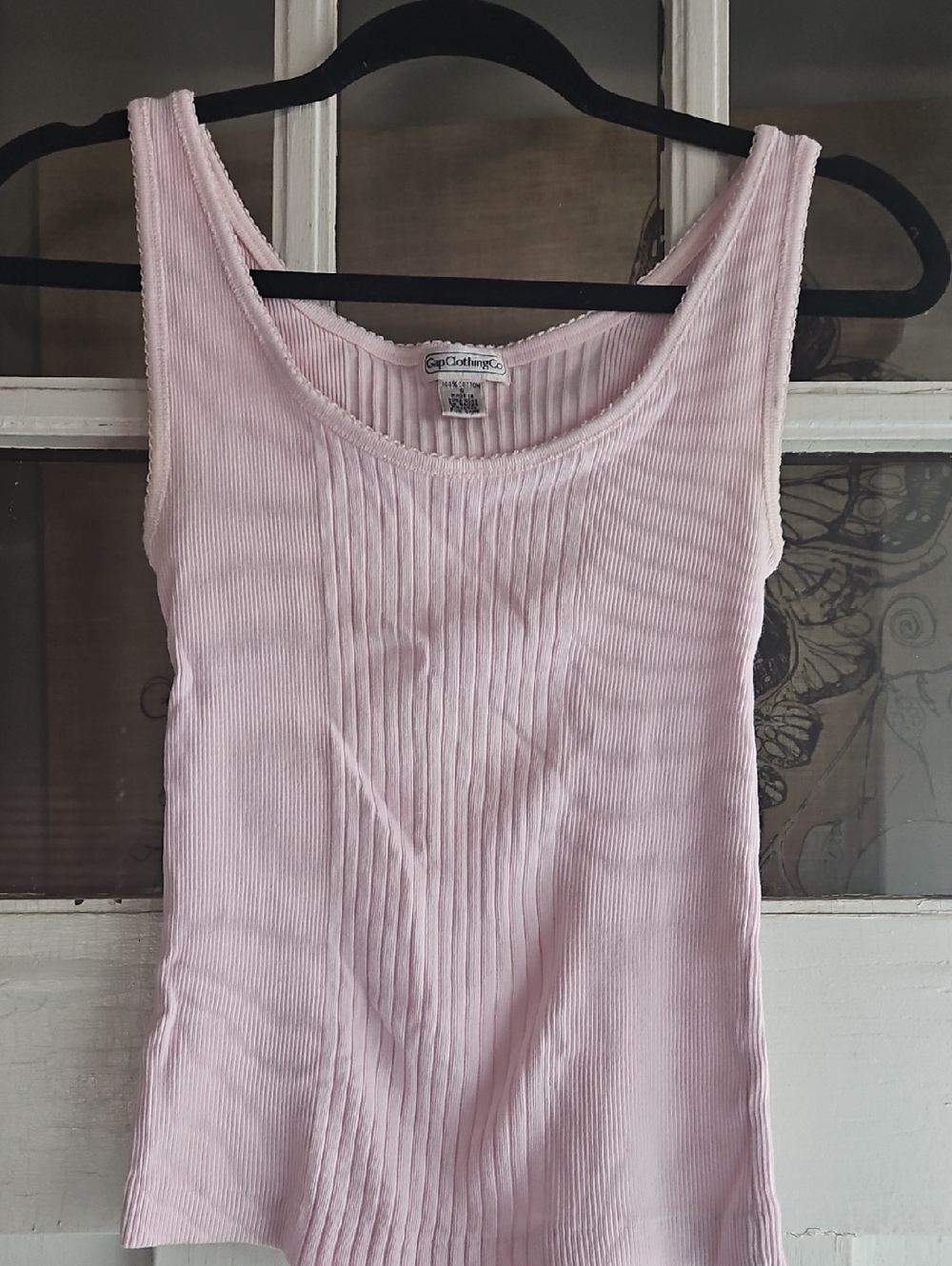 Vintage Gap 90s 100% Cotton Baby Pink Tank Top